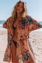Golden Glow & Playful Spirit Printed Kimono
