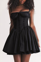 Affection In Your Eyes Lace Print Skater Mini Dress - 9 Colors