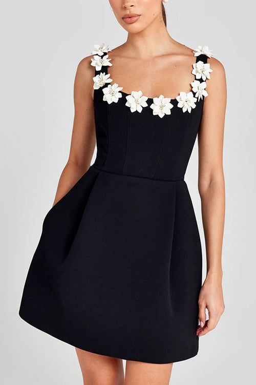 Forever Your Muse Flower Sleeveless Mini Dress