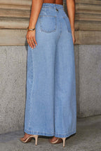 Free-Spirited Style Denim Vest Set- 2 Colors