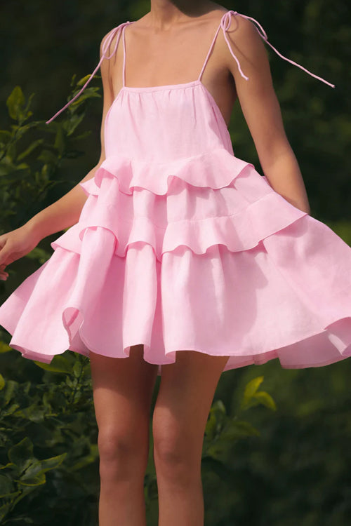 Affection Found Ruffled Mini Dress