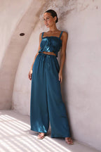 Paradise Ready Sleeveless Wide-Leg Two-Piece Set