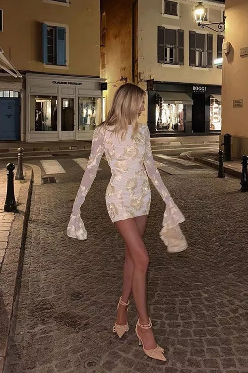 Coveted Charm Embroidery Mini Dress