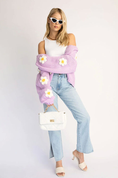 Simple Affection Daisy Oversized Knit Cardigan