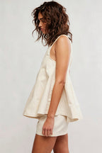 Irresistible Days Medium Wash Denim Sleeveless Set