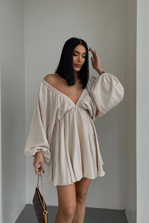 Mood So Delightful V-neck Long Sleeve Mini Dress - 7 Colors