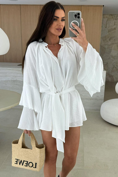 Admirably Polished Flare Mini Dress