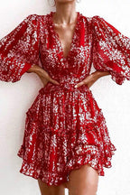 Affection is Life Ruffled Printed Mini Dress