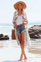 Golden Glow & Playful Spirit Printed Kimono