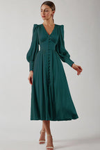 Adorably Flirty Stain Midi Dress