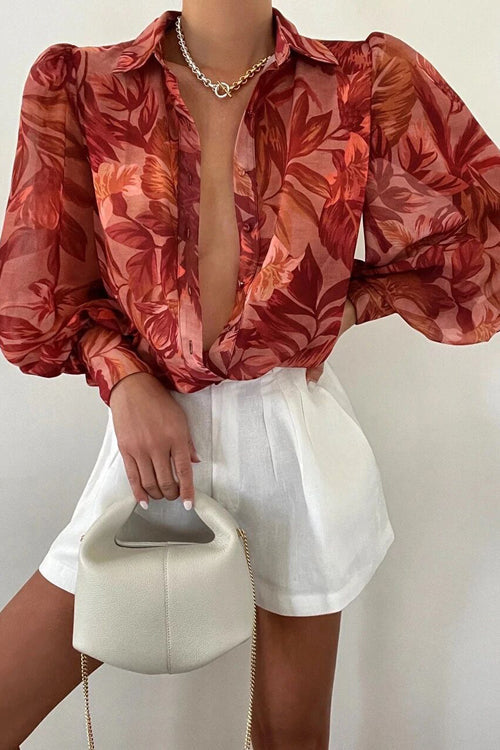 Sunlit Side Of Life Floral Print Long Sleeve Top - 9 Colors