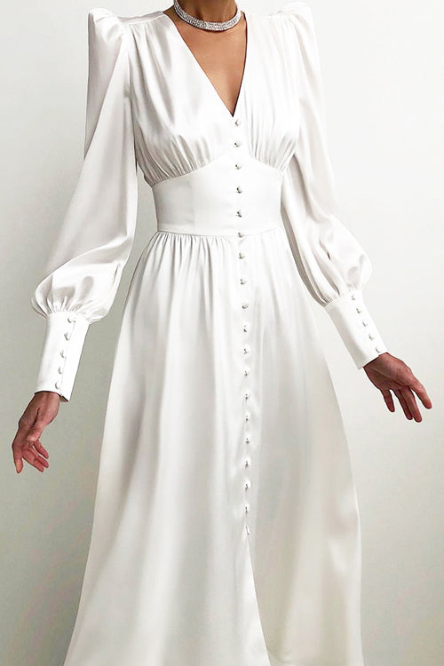 Adorably Flirty Stain Midi Dress