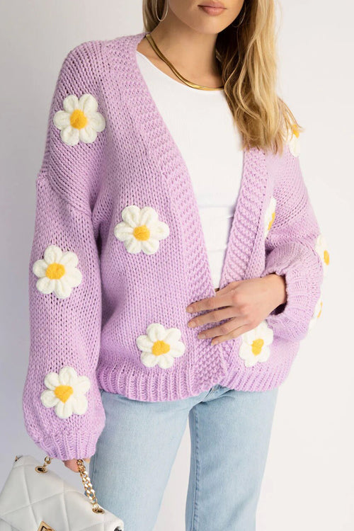 Simple Affection Daisy Oversized Knit Cardigan