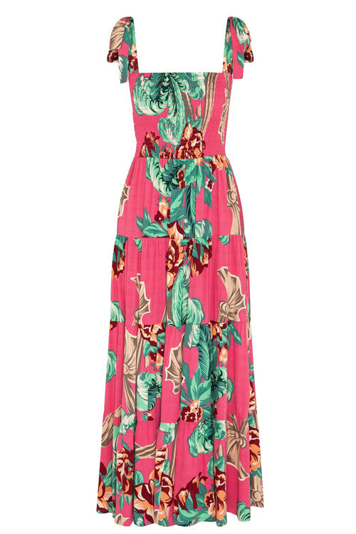 Enchanted Love Story Printed Maxi Dress