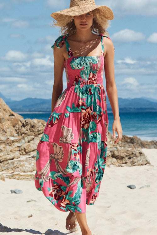 Enchanted Love Story Printed Maxi Dress