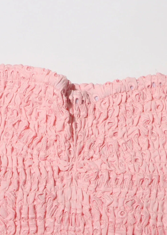 Delightful Like You Pleated Mini Dress - Light Pink