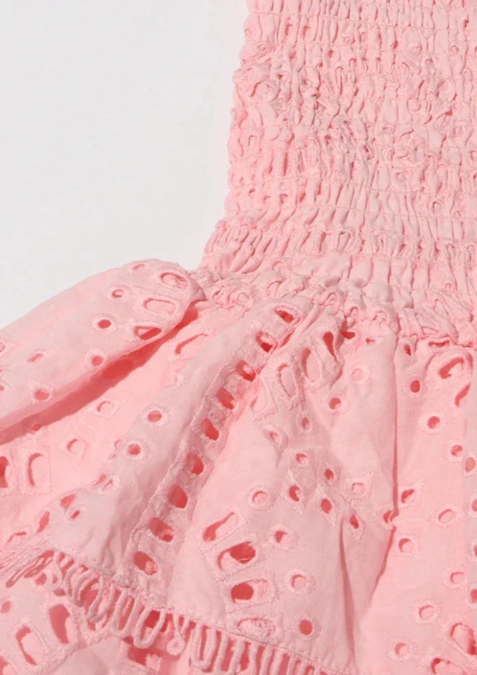 Delightful Like You Pleated Mini Dress - Light Pink