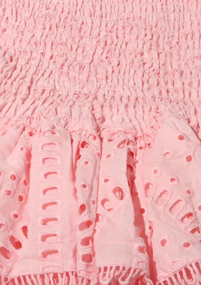 Delightful Like You Pleated Mini Dress - Light Pink