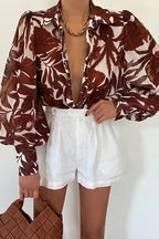 Sunlit Side Of Life Floral Print Long Sleeve Top - 9 Colors
