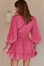 Show Your Style Ruffled Bowknot Mini Dress - 9 Colors