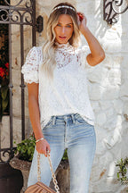 Time For Golden Glow Lace Top