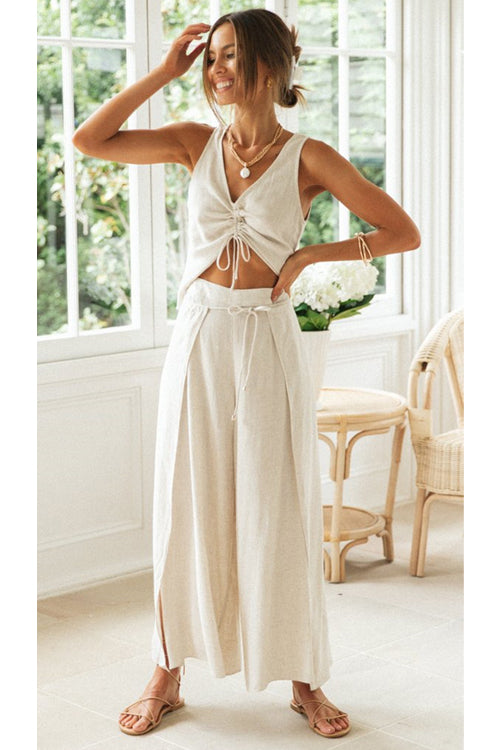 Made For You Sleeveless Cotton Suit