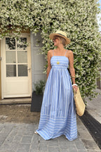 Always Turning Striped Maxi Dress