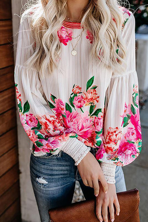 Fresh Beloved Floral Print Top