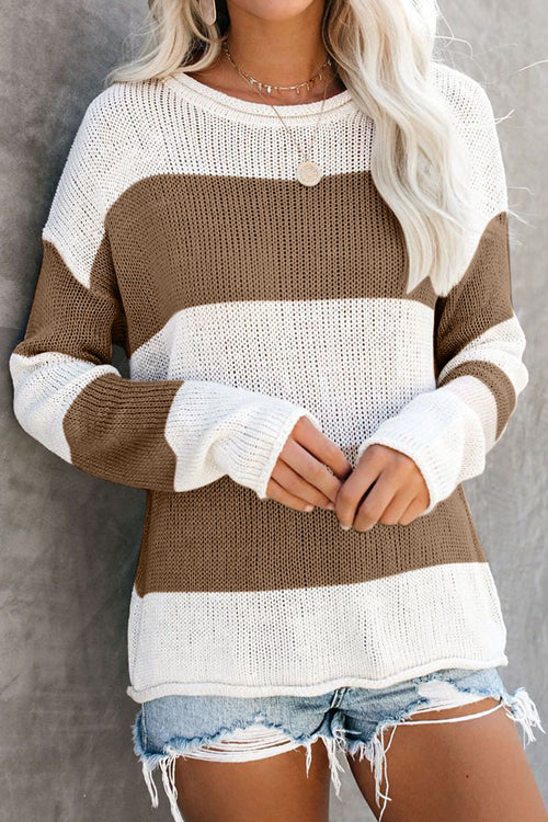 In My Arms Striped Knit Sweater