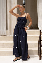 Elegant Admiration Polka Dots Maxi Dress