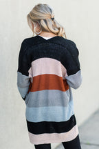 Rainbow Muse Striped Knit Cardigan