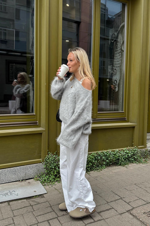 Meet Cozy Off Shoulder Knit Sweater