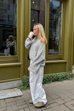 Meet Cozy Off Shoulder Knit Sweater