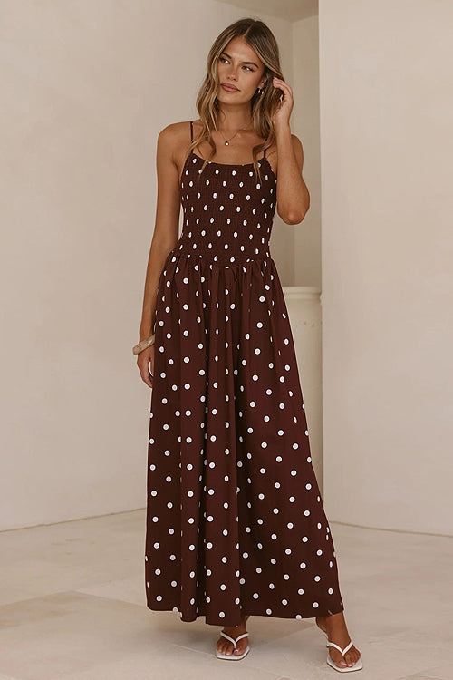 In My Reveries Polka Dots Maxi Dress