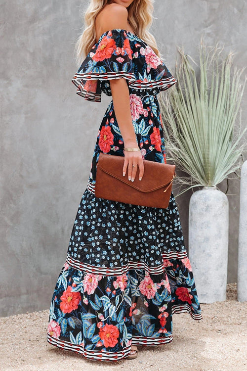 Lost In The Occasion Boho Print Maxi Dress