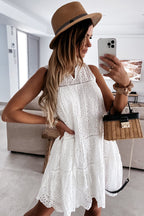 Make It Known Lace Crochet Mini Dress