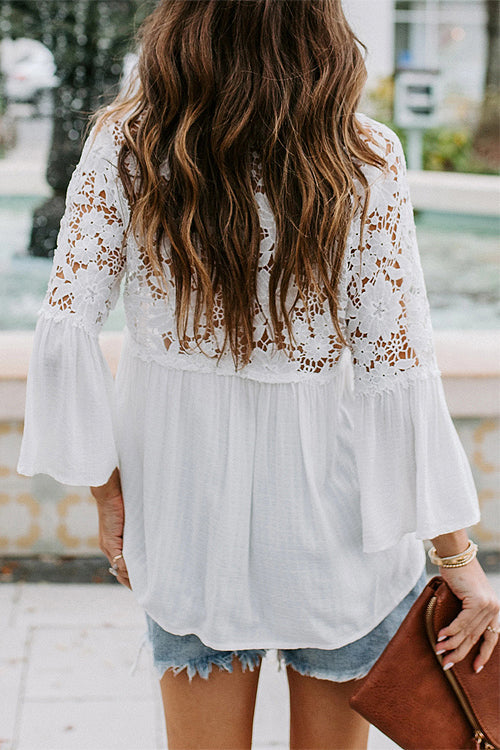 Enchanted Evening Lace Embroidery Top
