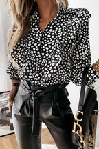 Charming Wishes Dotted Ruffle Top