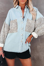 Rhythm Leopard Denim Jacket