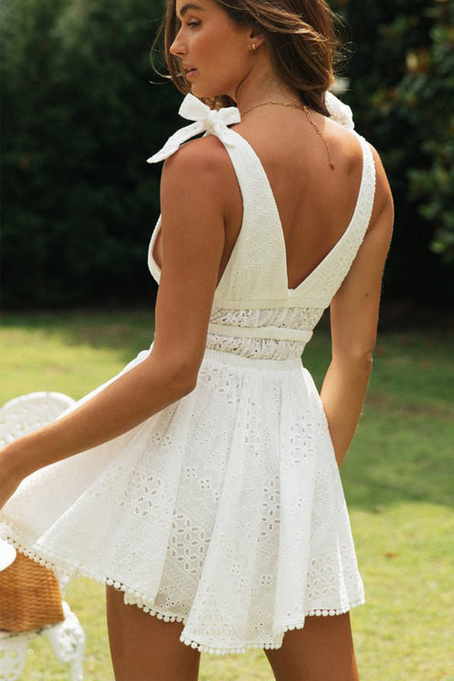Always Unforgettable Lace Sleeveless Mini Dress