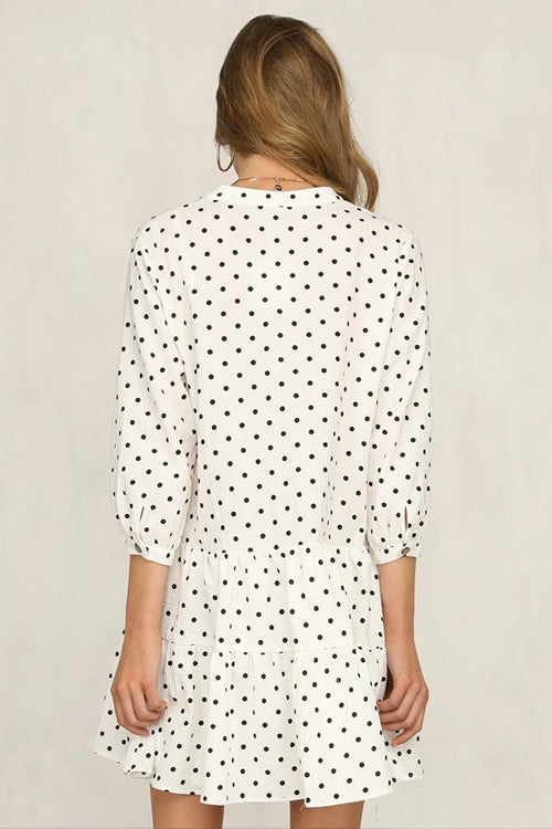 Living The Reverie Dot Mini Dress