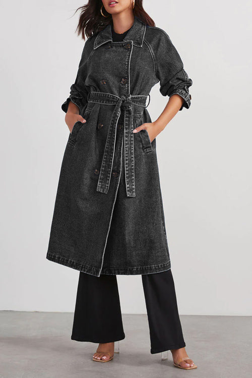Elevated Weather Belt Denim Coat