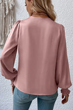 Always With Affection Wrap Smocked Top