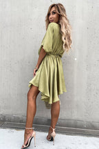 Day Of Love Story OL Wrap Mini Dress