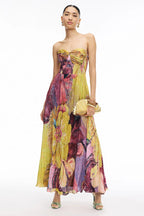 Still the One Pleated Sleeveless Maxi Dress