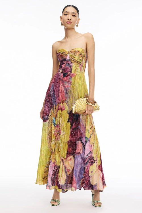 Still the One Pleated Sleeveless Maxi Dress