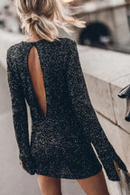 Glow For Us Sequin Long Sleeve Top