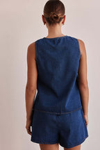 Unexpected Time Denim Two-Piece Suit