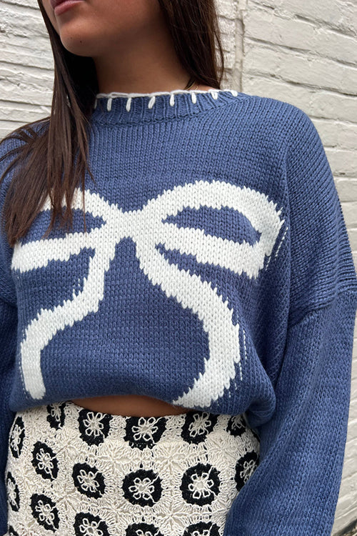 Mood The Best Bowknot Knit Sweater
