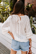 More To Affection Tie-Back Knit Sweater